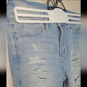 Hollister Destressed Super Skinny High Rise Jeans size 1